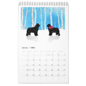 2019年のニューファウンドランド犬のカレンダー カレンダー (1月 2026)