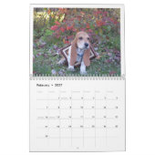 2019年のバセットハウンドの子犬のカレンダー カレンダー (2月 2027)