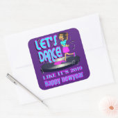 2019年のパーティーは22歳のおもしろい新年を迎えよう スクエアシール (封筒)