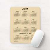 2019年のムギJanz著52週のカレンダー マウスパッド (マウス)