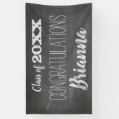 2019年の卒業式Chalkboardクラス文字 横断幕 (縦)