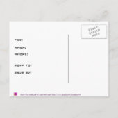 2019年の日付を保存 案内ポストカード (裏面)