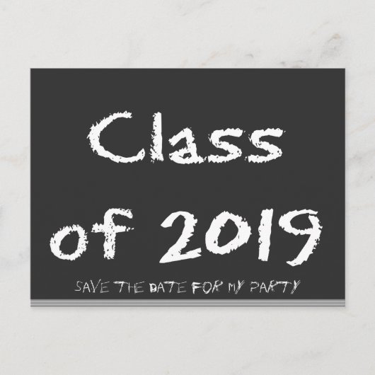 2019年の日付を保存 案内ポストカード (正面)