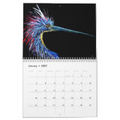 2019年の芸術のプリント カレンダー (1月 2027)