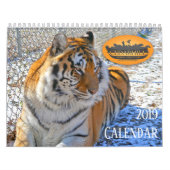 2019年のCedarhillの動物の聖域のカレンダー カレンダー (カバー)