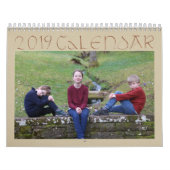 2019年のFuqua家族のカレンダー カレンダー (カバー)