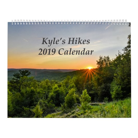 2019年のKyleのハイキングの大きいカレンダー カレンダー (カバー)