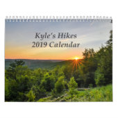 2019年のKyleのハイキング媒体のカレンダー カレンダー (カバー)