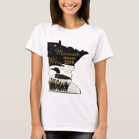 2019年のSkillsUSAのTシャツ Tシャツ (正面)