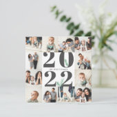 2019年はっきりした初のシームレスな12フォトコラージグリッド シーズンカード (スタンド正面)