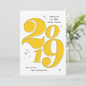 2019年を彩る大胆なマルチ写真におめでとう シーズンカード (スタンド正面)