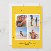 2019年を彩る大胆なマルチ写真におめでとう シーズンカード (裏面)