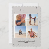 2019年を彩る大胆なマルチ写真におめでとう シーズンカード (裏面)