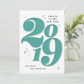 2019年を祝おう - 複数の写真で シーズンカード (スタンド正面)