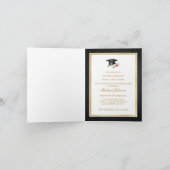 2019年エレガント卒業パーティーの写真クラス 招待状 (内部)