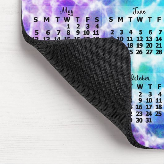 2019年カレンダタイドイーヒッパイレインボー マウスパッド (コーナー)