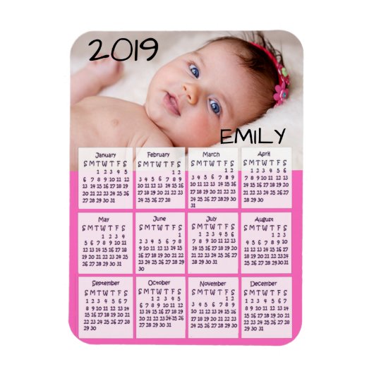 2019年カレンダフォトマグネット マグネット (縦)