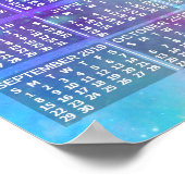 2019年カレンダーぼほ水彩3写真 ポスター (角)