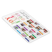 2019年カレンダー写真コラージュ新年おめでとう マグネット (右側)