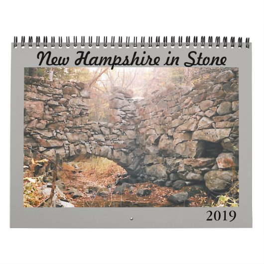 2019年カレンダー「New Hampshire in Stone」 カレンダー (カバー)