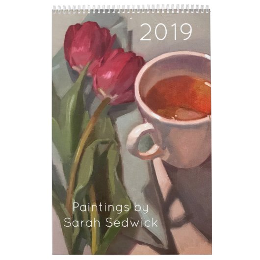 2019年カレンダー、Paintings by Sarah Sedwick カレンダー (カバー)