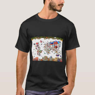 2019年カントリーボールの世界地図 Tシャツ