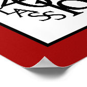 2019年クラス卒業オートグラフキープサキーパーレッド ポスター (角)