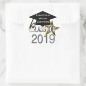 2019年クラス卒業シール ラウンドシール (バッグ)