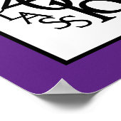 2019年クラス卒業パープルオートグラフキープサケ ポスター (角)