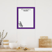 2019年クラス卒業パープルオートグラフキープサケ ポスター (キッチン)