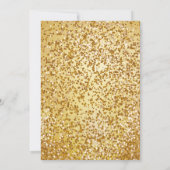 2019年クラス黒エレガント金ゴールド卒業 招待状 (裏面)