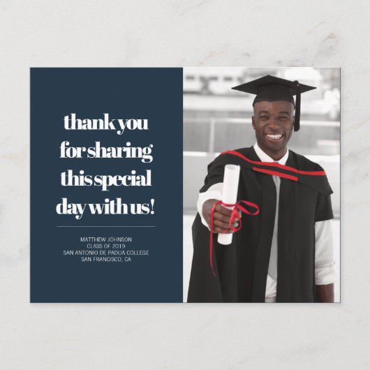 2019年クラス | 写真の卒業式 ポストカード (正面)