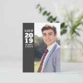 2019年クラス|写真卒業発表 案内ポストカード (スタンド正面)