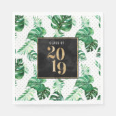 2019年グリーンリーフ熱帯熱ラフトリートナプキンのクラス スタンダードランチョンナプキン (正面)