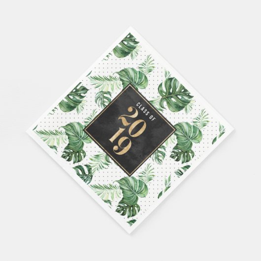 2019年グリーンリーフ熱帯熱ラフトリートナプキンのクラス スタンダードランチョンナプキン (角)