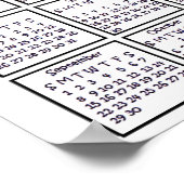 2019年パーソナライズされたフォトカレンダーポスター ポスター (角)