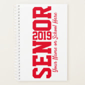 2019年ブロックレター上級卒業クラス プランナー手帳 (正面)