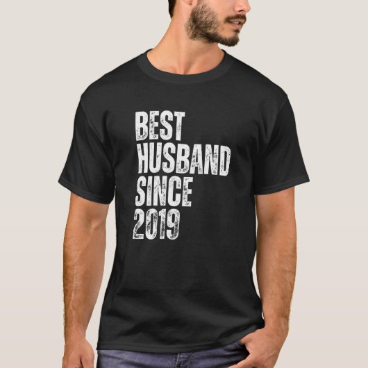 2019年ヴィン最高のテージ結婚記念日からメンズ夫 Tシャツ (正面)