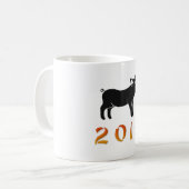 2019年中国の初の豚 コーヒーマグカップ (正面左)