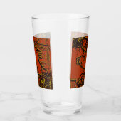 2019年中国の初の豚 – 赤と金ゴールド タンブラーグラス (右)