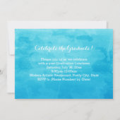 2019年卒業の水彩画クラス 招待状 (裏面)