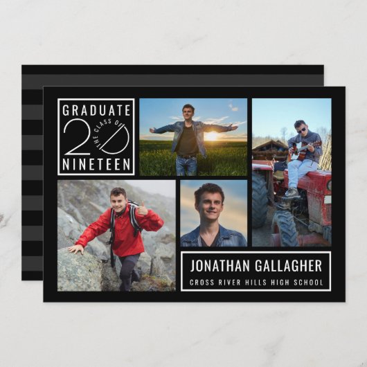 2019年大学院4写真パーティー 招待状 (正面/裏面)