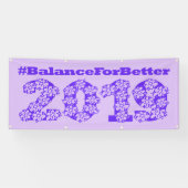 2019年女性国際的の良い日のためのバランス 横断幕 (横)