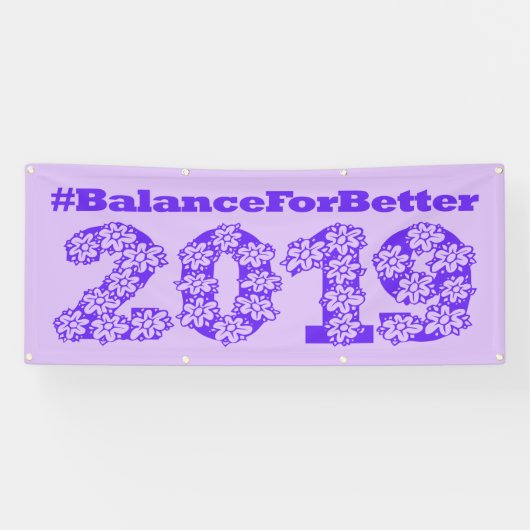 2019年女性国際的の良い日のためのバランス 横断幕 (横)