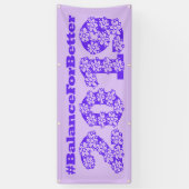 2019年女性国際的の良い日のためのバランス 横断幕 (縦)