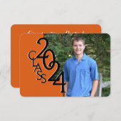 2019年度 オレンジ色のミニクラス 招待状 (正面/裏面)