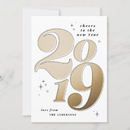 2019年新しい年のはじまりを祝って ゴールド シーズンカード