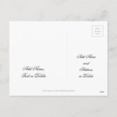 2019年新年おめでとうエレガントブラックピンクスターズテキスト シーズンポストカード (裏面)