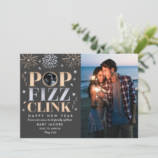 2019年新年の妊娠告知 シーズンカード (スタンド正面)