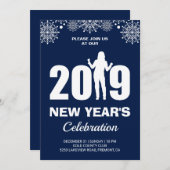 2019年新年パーティーのご案内 招待状 (正面/裏面)